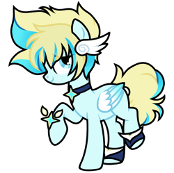 Size: 1280x1275 | Tagged: safe, artist:dilfistic, oc, oc only, pegasus, pony, base used, choker, pegasus oc, raised hoof, simple background, smiling, solo, transparent background