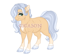 Size: 2900x2300 | Tagged: safe, artist:gigason, oc, oc only, oc:gold mine, earth pony, pony, female, mare, obtrusive watermark, offspring, parent:doctor caballeron, parent:trixie, simple background, solo, transparent background, watermark