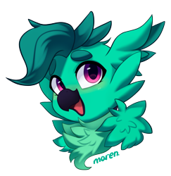Size: 1618x1668 | Tagged: safe, artist:maren, oc, oc only, oc:baja, griffon, chest fluff, open mouth, simple background, transparent background