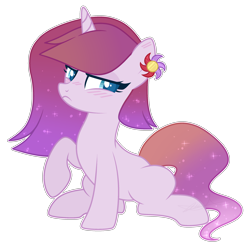 Size: 2600x2594 | Tagged: safe, artist:purplegrim40, oc, oc only, pony, unicorn, base used, ethereal mane, frown, high res, horn, raised hoof, simple background, solo, starry mane, transparent background, unicorn oc