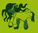Size: 160x140 | Tagged: safe, artist:brainiac, oc, oc:silent echoes, earth pony, pony, animated, fallout equestria:all things unequal (pathfinder), fallout equestria:all things unequal sprites (set), female, gif, mare, medium, pixel art, possessed, solo, true res pixel art