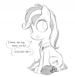 Size: 1625x1680 | Tagged: safe, artist:dtcx97, oc, oc only, earth pony, pony, monochrome, solo