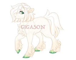 Size: 2900x2300 | Tagged: safe, artist:gigason, oc, oc only, oc:ghost apple, earth pony, pony, high res, magical gay spawn, male, obtrusive watermark, offspring, parent:braeburn, parent:double diamond, simple background, solo, stallion, transparent background, watermark