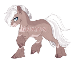 Size: 2900x2300 | Tagged: safe, artist:gigason, oc, oc only, oc:treasure chest, earth pony, pony, high res, male, obtrusive watermark, offspring, parent:double diamond, parent:rare find, simple background, solo, stallion, transparent background, watermark