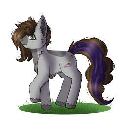 Size: 3496x3496 | Tagged: safe, artist:sushi-chan, oc, oc only, oc:cj vampire, earth pony, pony, grass, high res, simple background, solo, transparent background, walking