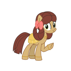 Size: 1280x1281 | Tagged: safe, artist:chanyhuman, yona, earth pony, pony, g4, she's all yak, aladdin, clothes, cosplay, costume, female, mare, ponified, pony yona, prince ali, raised hoof, simple background, smiling, solo, species swap, transparent background, vector