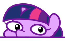 Size: 600x378 | Tagged: safe, artist:paperbagpony, twilight sparkle, g4, looking at you, simple background, twiggie, white background