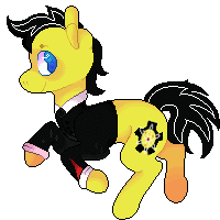 Size: 200x200 | Tagged: safe, artist:tookiut, oc, oc only, earth pony, pony, animated, clothes, earth pony oc, gif, male, pixel art, simple background, smiling, solo, stallion, suit, transparent background