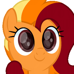 Size: 510x510 | Tagged: safe, artist:ponkus, oc, oc only, oc:autumn ember, pegasus, pony, animated, blinking, commission, female, mare, simple background, solo, transparent background, ych result