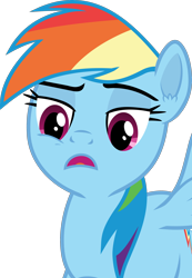 Size: 2000x2883 | Tagged: safe, artist:frownfactory, rainbow dash, pegasus, pony, g4, disappointed, disapproval, disgusted, female, frown, high res, mare, simple background, solo, transparent background, vector