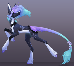 Size: 4313x3842 | Tagged: safe, artist:sadatrix, oc, original species, pond pony, pony, unicorn, absurd resolution, closed species, female, mare, solo