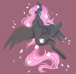 Size: 4908x4764 | Tagged: safe, artist:minelvi, oc, oc:cotton cloudy, pegasus, pony, absurd resolution, belly, concave belly, female, mare, simple background, slender, solo, thin