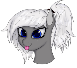 Size: 1707x1512 | Tagged: safe, artist:supershadow_th, oc, oc only, oc:stellar phoenix, pegasus, pony, :p, bust, constellation, female, portrait, simple background, solo, tongue out, transparent background