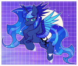 Size: 1761x1500 | Tagged: safe, artist:sadelinav, princess luna, alicorn, pony, g4, solo