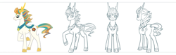 Size: 1080x340 | Tagged: safe, pony, official, china, chinese, male, reference sheet, solo