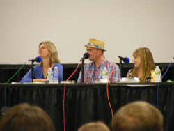 Size: 2304x1728 | Tagged: safe, artist:hunterghor, human, bronycon, bronycon 2012, andrea libman, cathy weseluck, irl, irl human, peter new, photo, voice actor