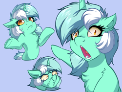 Size: 5328x4000 | Tagged: safe, artist:witchtaunter, lyra heartstrings, pony, unicorn, g4, :/, angry, ear fluff, emotes, female, frown, glare, mare, meme, open mouth, pointing, shocked, shrug, simple background, solo, soyjak, soyjaks pointing, wojak