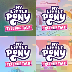 Size: 1920x1920 | Tagged: safe, edit, edited screencap, editor:itsmgh1203, screencap, alphabittle blossomforth, queen haven, sunny starscout, earth pony, pegasus, pony, unicorn, g5, lost in translation (episode), my little pony: tell your tale, on your cutie marks, one trick pony (episode), queens for a day, spoiler:g5, spoiler:my little pony: tell your tale, spoiler:tyts01e17, spoiler:tyts01e18, spoiler:tyts01e19, spoiler:tyts01e20, female, male, mane stripe sunny, mare, my little pony logo, pinpoint eyes, stallion, trio