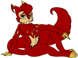 Size: 3376x2520 | Tagged: safe, artist:brainiac, oc, oc:maneki, abyssinian, anthro, fallout equestria, fallout equestria:all things unequal (pathfinder), female, high res, simple background, solo, transparent background