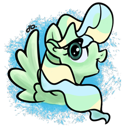 Size: 2000x2000 | Tagged: safe, artist:dubsz, artist:dubudrops, vapor trail, pegasus, pony, g4, cute, high res, open mouth, open smile, simple background, smiling, solo, spread wings, transparent background, wings