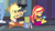 Size: 3410x1920 | Tagged: safe, screencap, applejack, sci-twi, sunset shimmer, twilight sparkle, human, equestria girls, g4, my little pony equestria girls: better together, the finals countdown, :p, applejack's hat, belt, book, boots, clothes, cowboy boots, cowboy hat, cutie mark on clothes, denim, denim skirt, duo, duo female, duo focus, female, geode of empathy, geode of super strength, hat, high res, jewelry, leather, leather vest, magical geodes, necklace, shoes, skirt, smiling, tongue out, vest