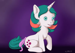 Size: 2600x1850 | Tagged: safe, artist:ulaaviz, derpibooru exclusive, gusty, pony, unicorn, g1, solo