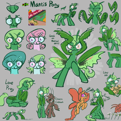 Size: 3000x3000 | Tagged: safe, artist:ja0822ck, centipede, cockroach, insect, mantis, moth, high res, world bug pony council