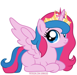 Size: 1000x973 | Tagged: safe, artist:jennieoo, oc, oc:star sparkle, alicorn, pony, alicorn oc, crown, horn, jewelry, regalia, show accurate, simple background, solo, spread wings, teenager, tiara, transparent background, vector, wings