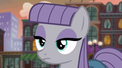 Size: 520x293 | Tagged: safe, screencap, maud pie, earth pony, pony, g4, the gift of the maud pie, animated, best sister, cute, emotionless, gif, manehattan, maudabetes, one eye closed, wink