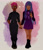 Size: 2000x2300 | Tagged: safe, artist:bonniem_x2, tempest shadow, twilight sparkle, human, g4, argyle, boots, dark skin, duo, eye scar, female, high res, holding hands, humanized, lesbian, scar, ship:tempestlight, shipping, shoes