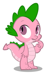 Size: 716x1117 | Tagged: safe, artist:foxyfell1337, spike, spike (g1), dragon, g1, g4, g1 to g4, generation leap, simple background, solo, transparent background