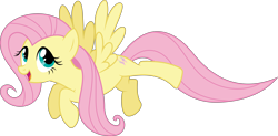 Size: 6107x3000 | Tagged: safe, artist:dashiesparkle, fluttershy, pegasus, pony, g4, absurd resolution, cute, daaaaaaaaaaaw, female, flying, mare, open mouth, shyabetes, simple background, solo, transparent background, vector