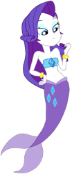 Size: 425x1024 | Tagged: safe, artist:fireluigi29, rarity, mermaid, equestria girls, g4, bare shoulders, bracelet, clothes, female, fish tail, hand on hip, jewelry, mermaid tail, mermaidized, mermarity, mermay, simple background, sleeveless, solo, species swap, strapless, tail, transparent background