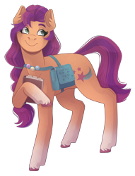 Size: 2900x3800 | Tagged: safe, artist:monnarcha, sunny starscout, earth pony, pony, g5, book, female, high res, mare, simple background, smiling, solo, transparent background