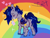 Size: 2580x1943 | Tagged: safe, anonymous artist, oc, oc:zephyr star, bat pony, blushing, british, butt, butt blush, eyes closed, fluffy, mouth hold, plot, rainbow, solo, union jack