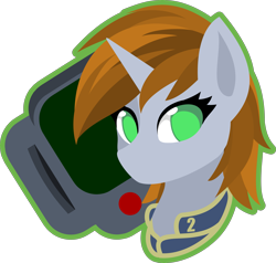 Size: 4201x4000 | Tagged: safe, artist:up1ter, oc, oc only, oc:littlepip, pony, unicorn, fallout equestria, bust, cutie mark background, female, lineless, outline, portrait, simple background, solo, transparent background