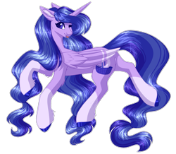 Size: 1717x1500 | Tagged: safe, artist:purplegrim40, oc, oc only, alicorn, pony, ;p, alicorn oc, colored hooves, ear fluff, female, flying, horn, mare, one eye closed, simple background, solo, tongue out, transparent background, wings, wink