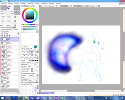 Size: 1280x1024 | Tagged: safe, artist:prettyshinegp, oc, oc only, earth pony, pony, earth pony oc, female, lineart, mare, paint tool sai, solo, wip