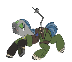 Size: 3500x3000 | Tagged: safe, artist:brainiac, oc, oc:outlook grim, earth pony, pony, fallout equestria, fallout equestria:all things unequal (pathfinder), high res, male, simple background, solo, stallion, transparent background