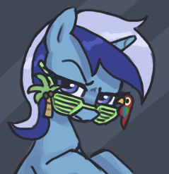 Size: 239x247 | Tagged: safe, artist:plunger, minuette, pony, unicorn, amending fences, g4, drawthread, female, mare, reaction image, requested art, shutter shades, solo, sunglasses