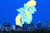 Size: 2048x1365 | Tagged: safe, artist:the-bitterman, artist:thegiantponyfan, sassaflash, pegasus, pony, g4, background pony, city, dallas, female, giant pegasus, giant pony, giantess, highrise ponies, irl, macro, mare, mega giant, night, photo, ponies in real life, solo, texas