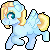 Size: 50x50 | Tagged: safe, artist:tookiut, oc, oc only, pegasus, pony, animated, blinking, gif, pegasus oc, pixel art, simple background, solo, transparent background, wings