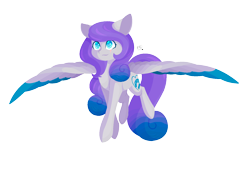 Size: 1500x1028 | Tagged: safe, artist:prettyshinegp, oc, oc only, pegasus, pony, female, mare, pegasus oc, signature, simple background, smiling, solo, spread wings, transparent background, wings