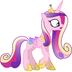 Size: 3002x3000 | Tagged: safe, artist:cloudy glow, princess cadance, alicorn, pony, g4, .ai available, concave belly, female, high res, mare, simple background, slender, solo, thin, transparent background, vector