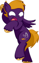 Size: 1920x3120 | Tagged: safe, artist:alexdti, oc, oc:dark purple, oc:purple creativity, pegasus, pony, simple background, solo, transparent background