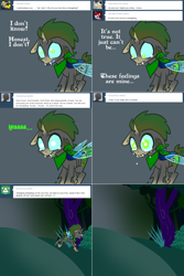 Size: 1302x1954 | Tagged: safe, artist:toadstool-prancer, oc, oc:tantamount, changeling, tantamount time turner, solo