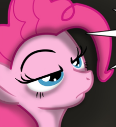 Size: 314x345 | Tagged: safe, artist:pinkanon, edit, pinkie pie, earth pony, pony, comic:cupcakes the comic, fanfic:cupcakes, g4, comic, cropped, female, frown, mare, pinkie pie is not amused, unamused, when she doesn't smile