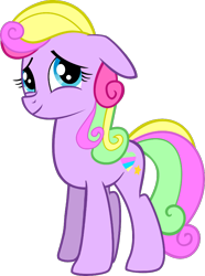 Size: 719x964 | Tagged: safe, artist:voodoo-tiki, edit, editor:pagiepoppie12345, earth pony, pony, buttercup sprinkles, female, floppy ears, heart, looking up, mare, simple background, smiling, solo, stars, transparent background