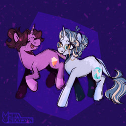 Size: 1280x1280 | Tagged: safe, artist:seasemissary, oc, oc only, pony, unicorn, female, glasses, mare, palindrome get