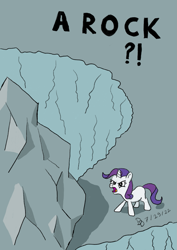 Size: 849x1200 | Tagged: safe, artist:darkdabula, rarity, pony, unicorn, g4, the cutie mark chronicles, atg 2022, exclamation point, female, filly, filly rarity, interrobang, newbie artist training grounds, question mark, solo, younger